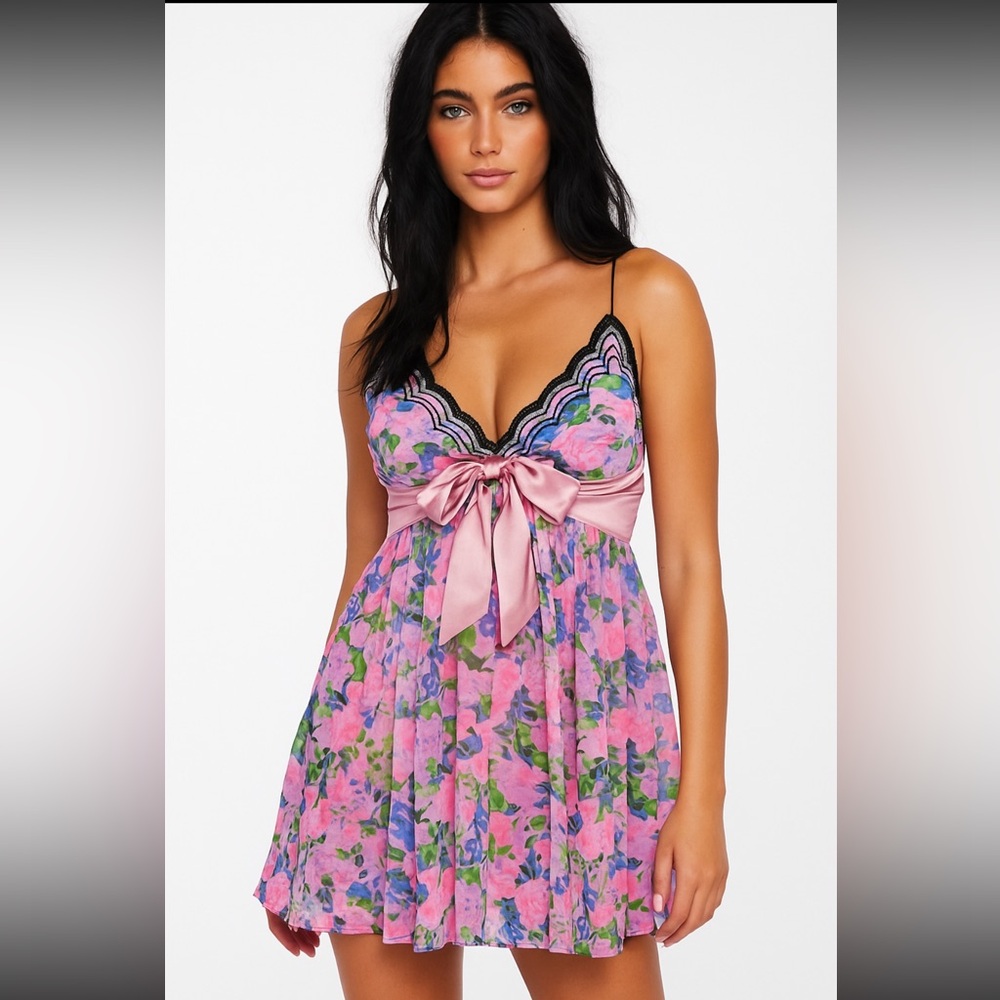 FOR LOVE AND LEMONS Odette Slip Dress NWT Medium